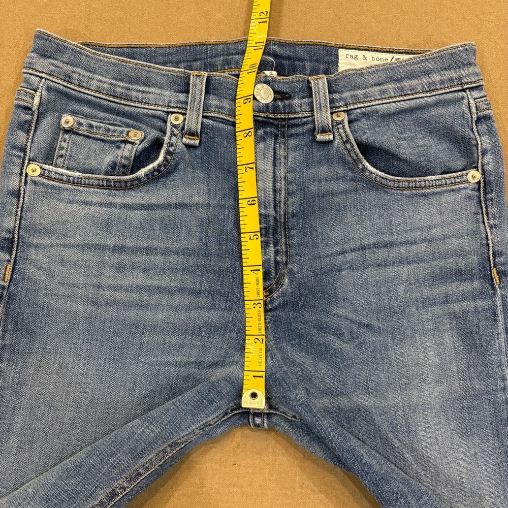 Rag & Bone Women’s 10 Inch Crop Flare Distressed Jeans Size 27 - Picture 15 of 16